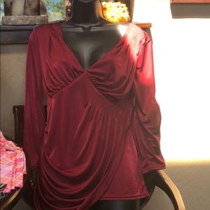 Beautiful Bordeaux lightweight blouse brand new
